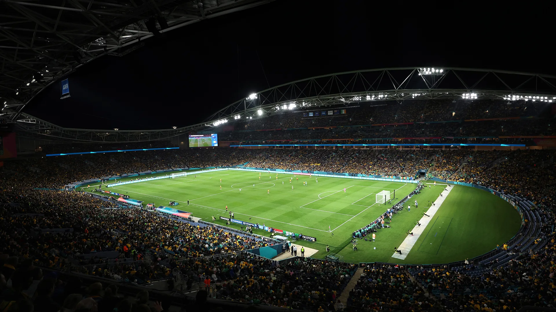 Stadium at night